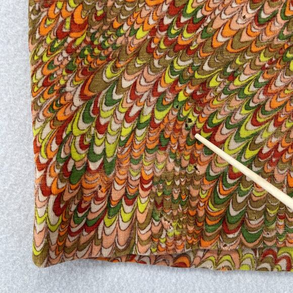 GOLDWORM Sweater Womens 8 Virgin Merino Wool Mod Retro Orange Italy VTG - Picture 10 of 16